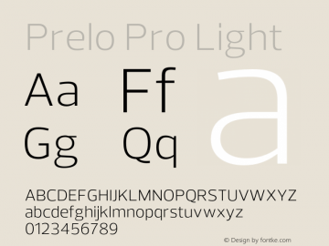 Prelo Pro Light Version 1.001;FEAKit 1.0图片样张