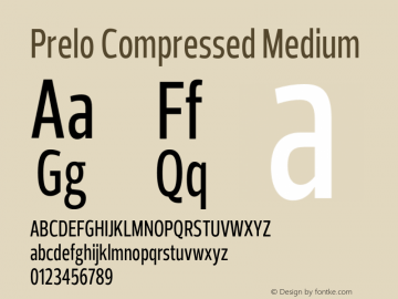 Prelo Compressed Medium Version 1.001 | FøM Fix图片样张