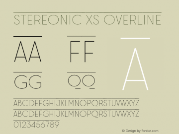Stereonic-XSOverline Version 1.0图片样张