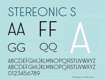 Stereonic-S Version 1.0图片样张