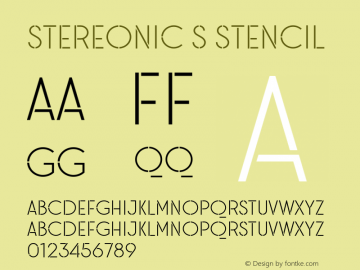Stereonic-SStencil Version 1.0图片样张