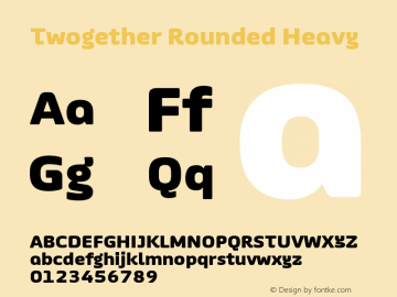 Twogether Rounded Heavy Version 1.000图片样张