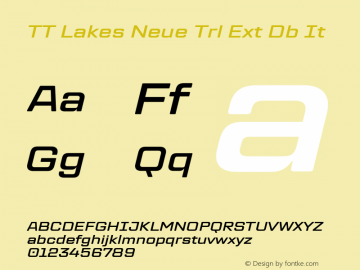 TT Lakes Neue Trl Ext Db It Version 2.000.11012023图片样张