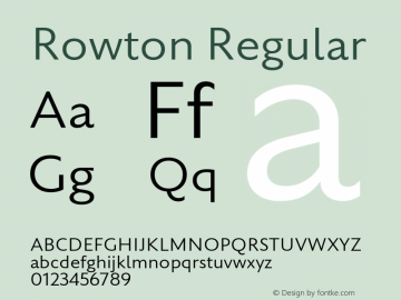 Rowton Version 1.0图片样张