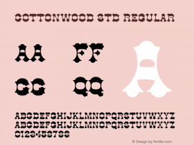 CottonwoodStd Version 2.071;PS 002.000;hotconv 1.0.70;makeotf.lib2.5.55311图片样张