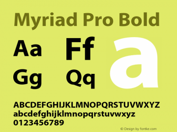 MyriadPro-Bold Version 2.115;PS 2.000;hotconv 1.0.81;makeotf.lib2.5.63406图片样张
