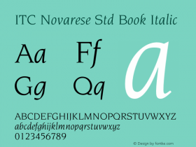 NovareseStd-BookItalic Version 2.092;PS 005.000;hotconv 1.0.67;makeotf.lib2.5.33168图片样张