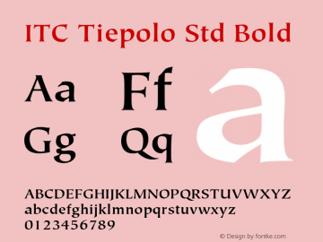 TiepoloStd-Bold Version 2.082;PS 005.000;hotconv 1.0.67;makeotf.lib2.5.33168图片样张
