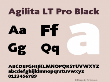 AgilitaLTPro-Black Version 1.01图片样张