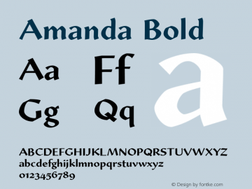 Amanda Bold Version 1.00图片样张