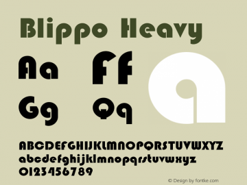 Blippo Heavy 001.000图片样张