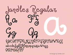 Jandles Regular OTF 4.000;PS 001.001;Core 1.0.29 Font Sample