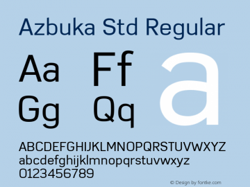 Azbuka Std Version 1.000图片样张