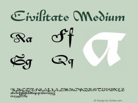 Civilitate Medium Version 0.000;Glyphs 3.1.1 (3134)图片样张