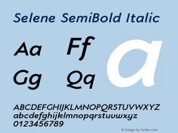 Selene-SemiBoldItalic 1.650图片样张