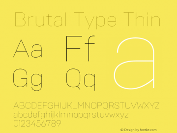 Brutal Type Thin Version 1.002 | FøM Fix图片样张