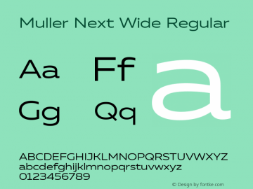 Muller Next Wide Regular Version 2.000图片样张