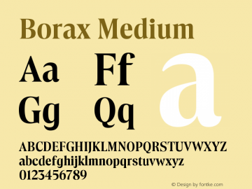 Borax Medium Version 1.000图片样张