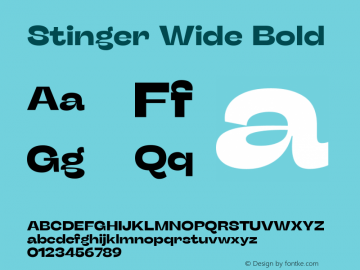 Stinger Wide Bold Version 1.006 (2020-04-20) | FøM Fix图片样张