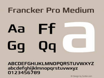 Francker Pro Medium Version 1.00图片样张