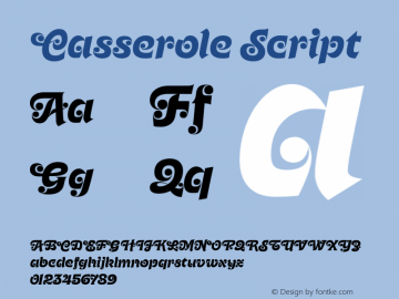 Casserole Script Version 1.000图片样张