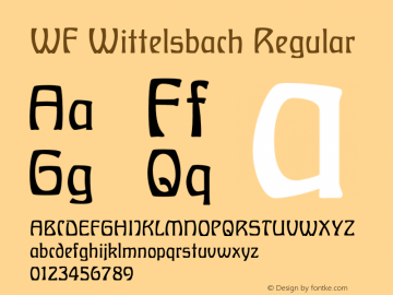 WFWittelsbach-Regular Version 1.000图片样张