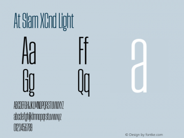 At Slam XCnd Light Version 1.100;Glyphs 3.1.2 (3151)图片样张