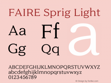 FAIRE Sprig Light Version 1.000 | FøM Fix图片样张