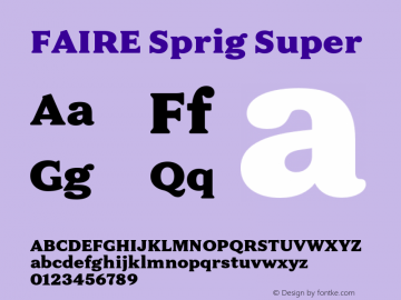 FAIRE Sprig Super Version 1.000图片样张