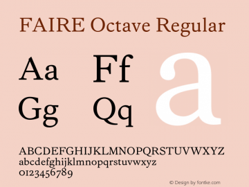 FAIRE Octave Regular Version 1.000图片样张