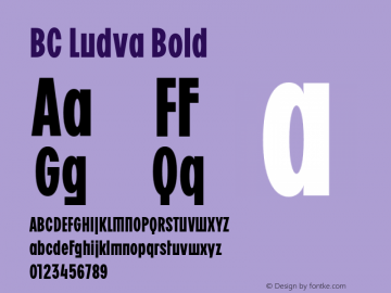 BC Ludva Bold Version 1.000 | web-otf图片样张