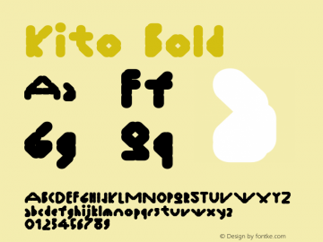 Kito Bold Version 1.000;hotconv 1.0.109;makeotfexe 2.5.65596图片样张