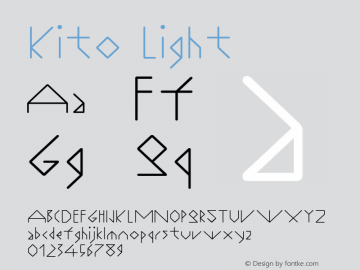 Kito Light Version 1.000;hotconv 1.0.109;makeotfexe 2.5.65596图片样张