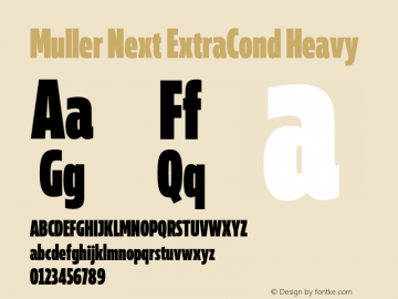 Muller Next ExtraCond Heavy Version 2.000;Glyphs 3.1.1 (3140)图片样张