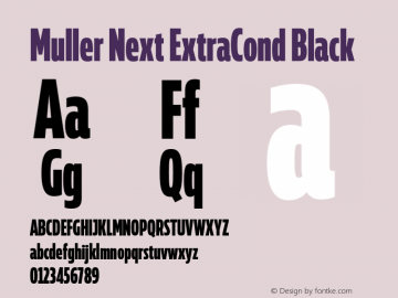 Muller Next ExtraCond Black Version 2.000;Glyphs 3.1.1 (3140)图片样张