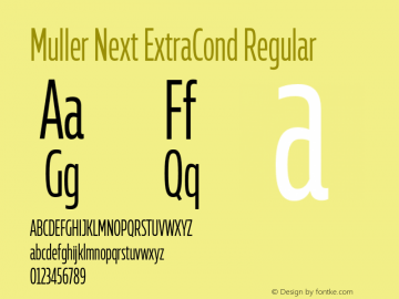Muller Next ExtraCond Regular Version 2.000;Glyphs 3.1.1 (3140)图片样张