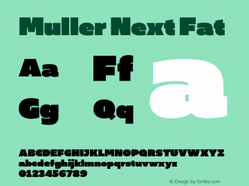 Muller Next Fat Version 2.000;Glyphs 3.1.1 (3140)图片样张