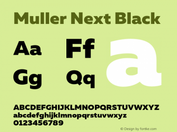 Muller Next Black Version 2.000;Glyphs 3.1.1 (3140)图片样张