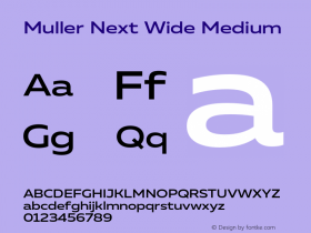 Muller Next Wide Medium Version 2.000;Glyphs 3.1.1 (3140)图片样张