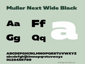 Muller Next Wide Black Version 2.000;Glyphs 3.1.1 (3140)图片样张