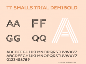 TT Smalls Trial DemiBold Version 2.000.31052022图片样张