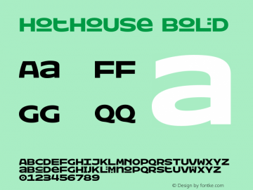 Hothouse Bold Version 1.5图片样张