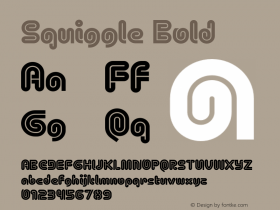 Squiggle Bold Version 1.000 | FøM Fix图片样张