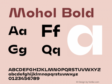 Mohol Bold Version 1.200 (2020-12-18) | web-otf图片样张