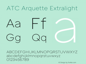 ATC Arquette Extralight Version 1.000 | FøM Fix图片样张