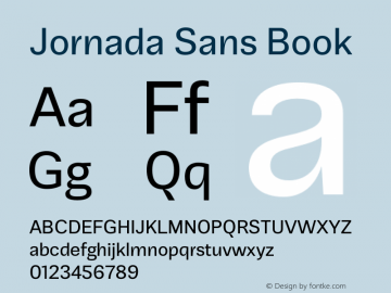 Jornada Sans Book Version 1.000;PS 001.000;hotconv 1.0.88;makeotf.lib2.5.64775图片样张