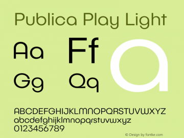 Publica Play Light Version 1.000 (2016-10-21) | FøM Fix图片样张