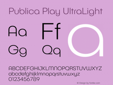 Publica Play UltraLight Version 1.000 (2016-10-21) | FøM Fix图片样张