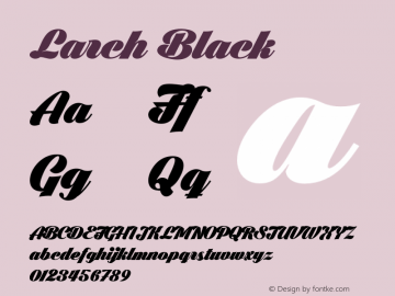 Larch Black Version 1.000 | FøM Fix图片样张