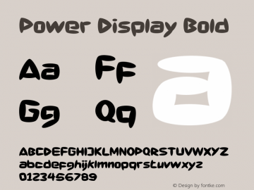 Power Display Bold Version 1.000图片样张